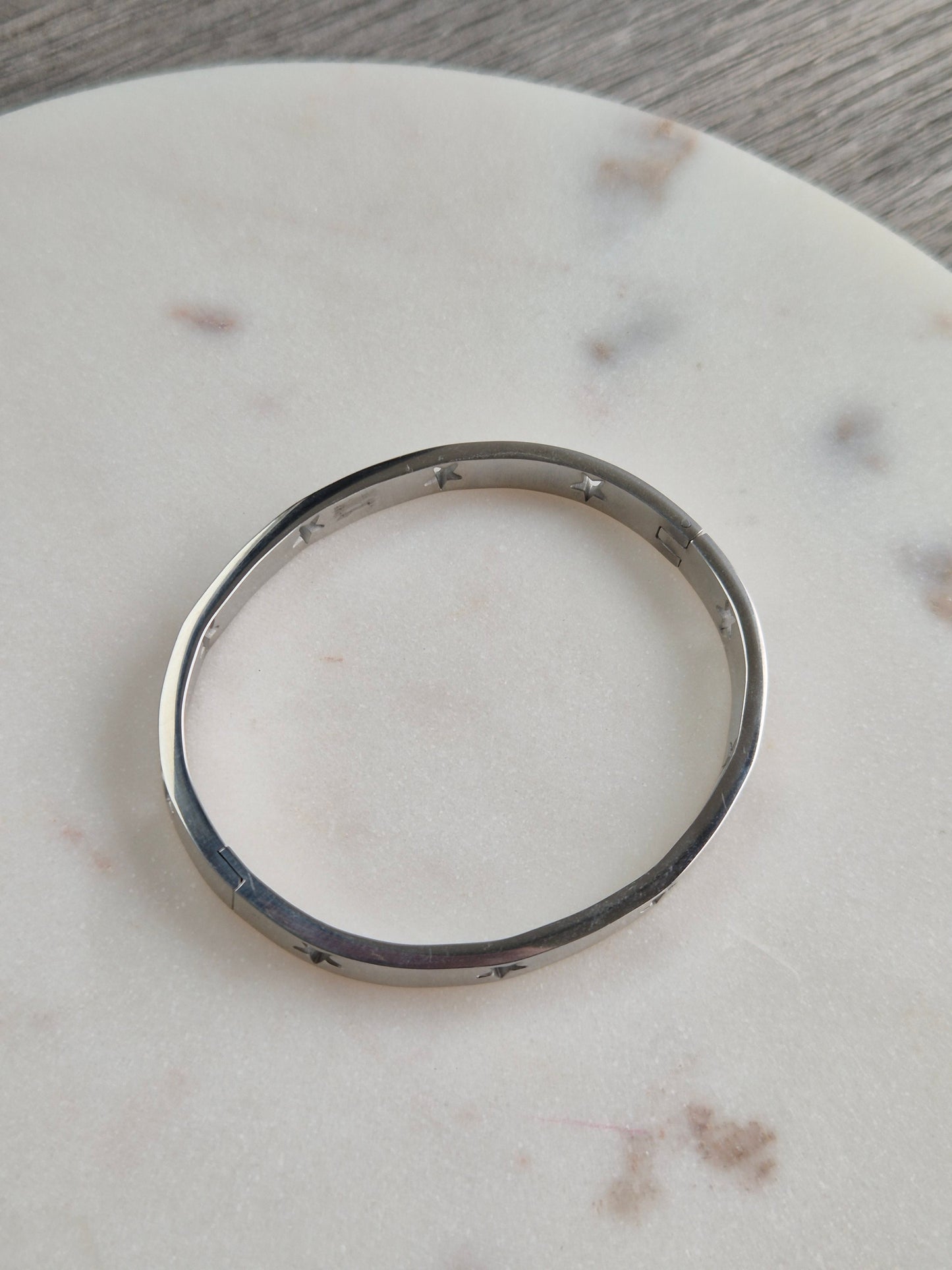 Ster bangle - zilverkleurig