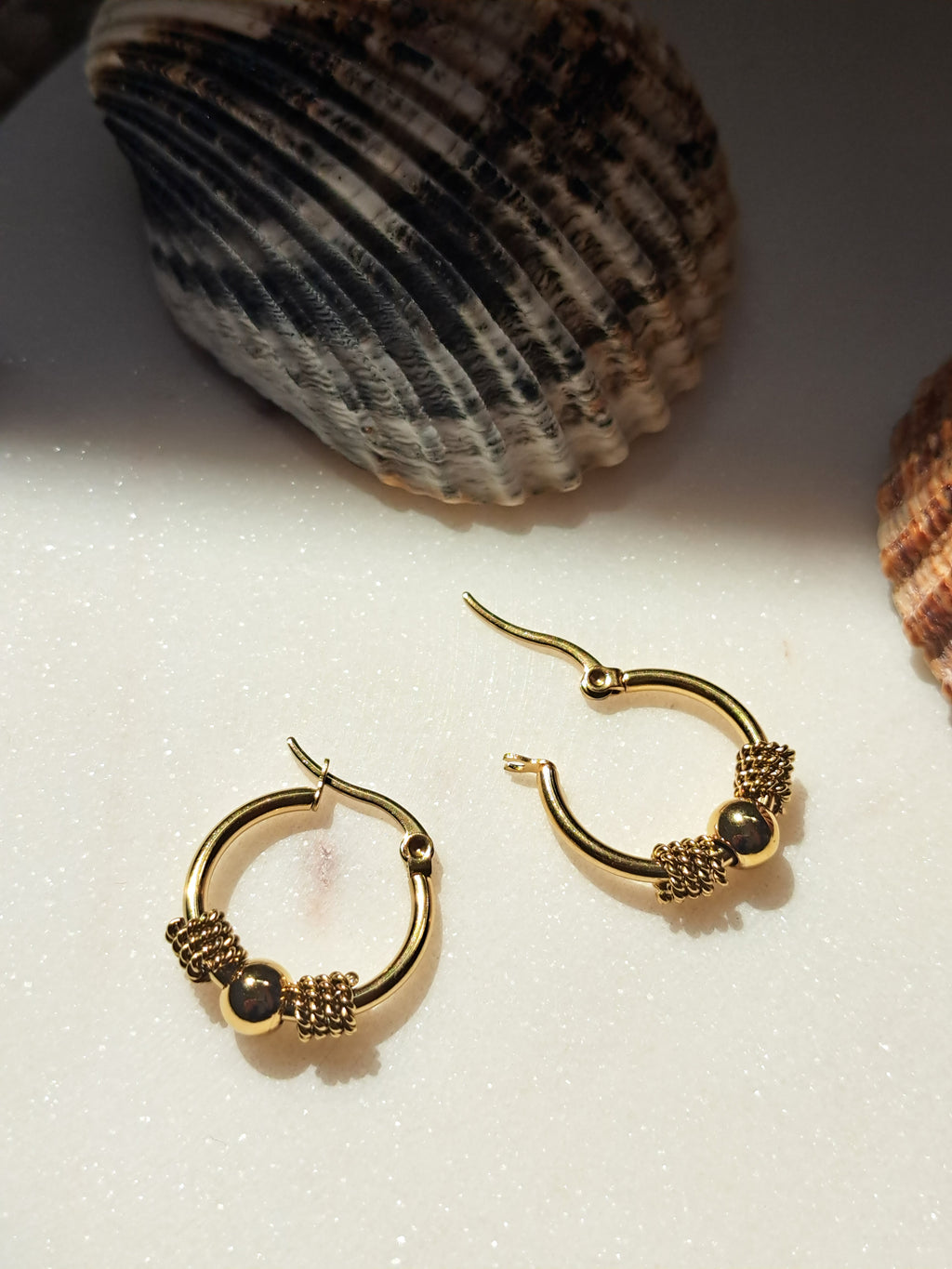 Levi Mu Design hoop oorbellen - stainless steel