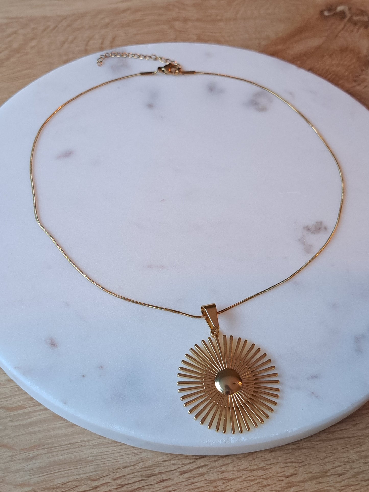 Sissy sun ketting - stainless steel - goud