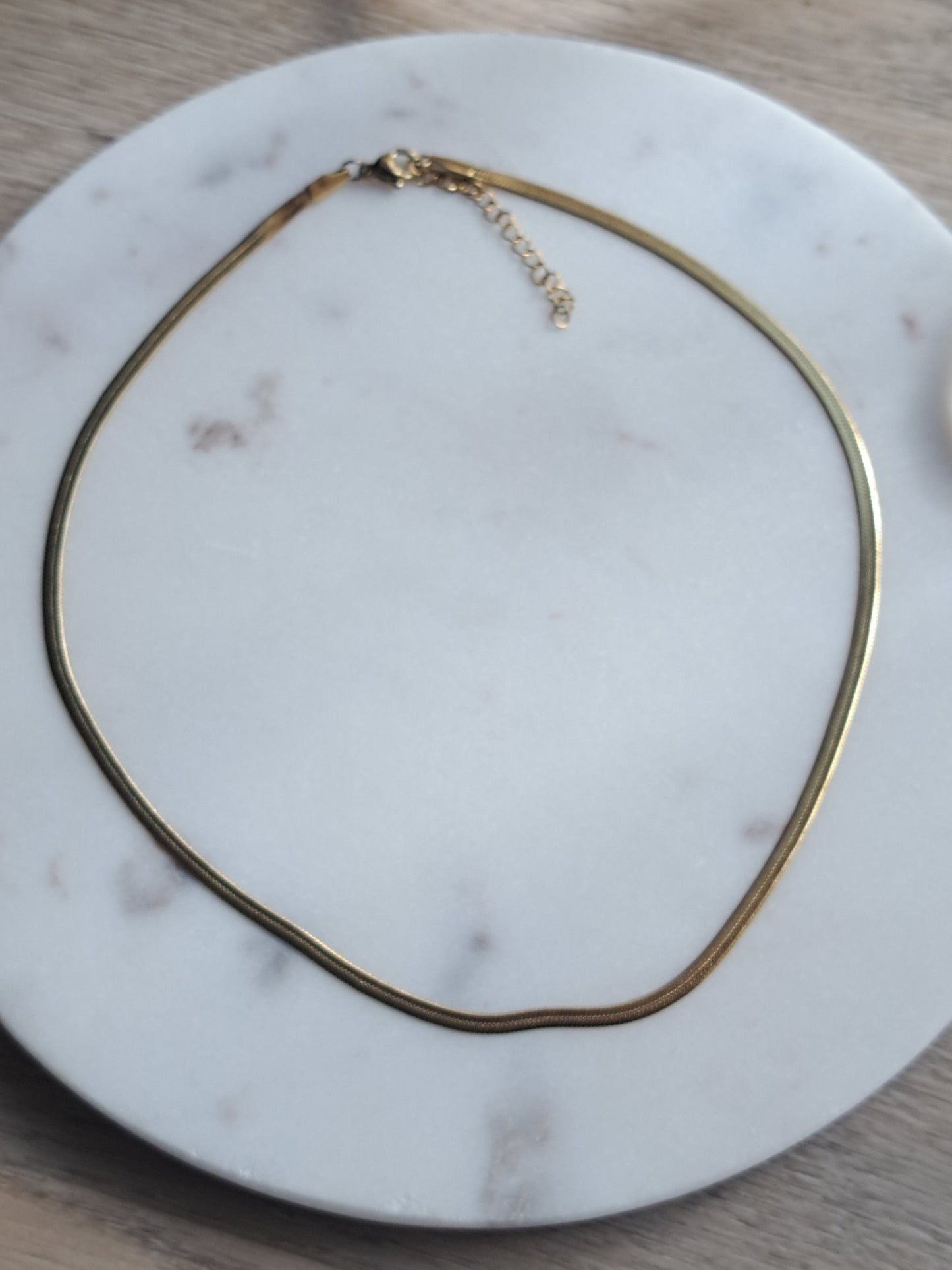 Sissy snake ketting - stainless steel - goud of zilver