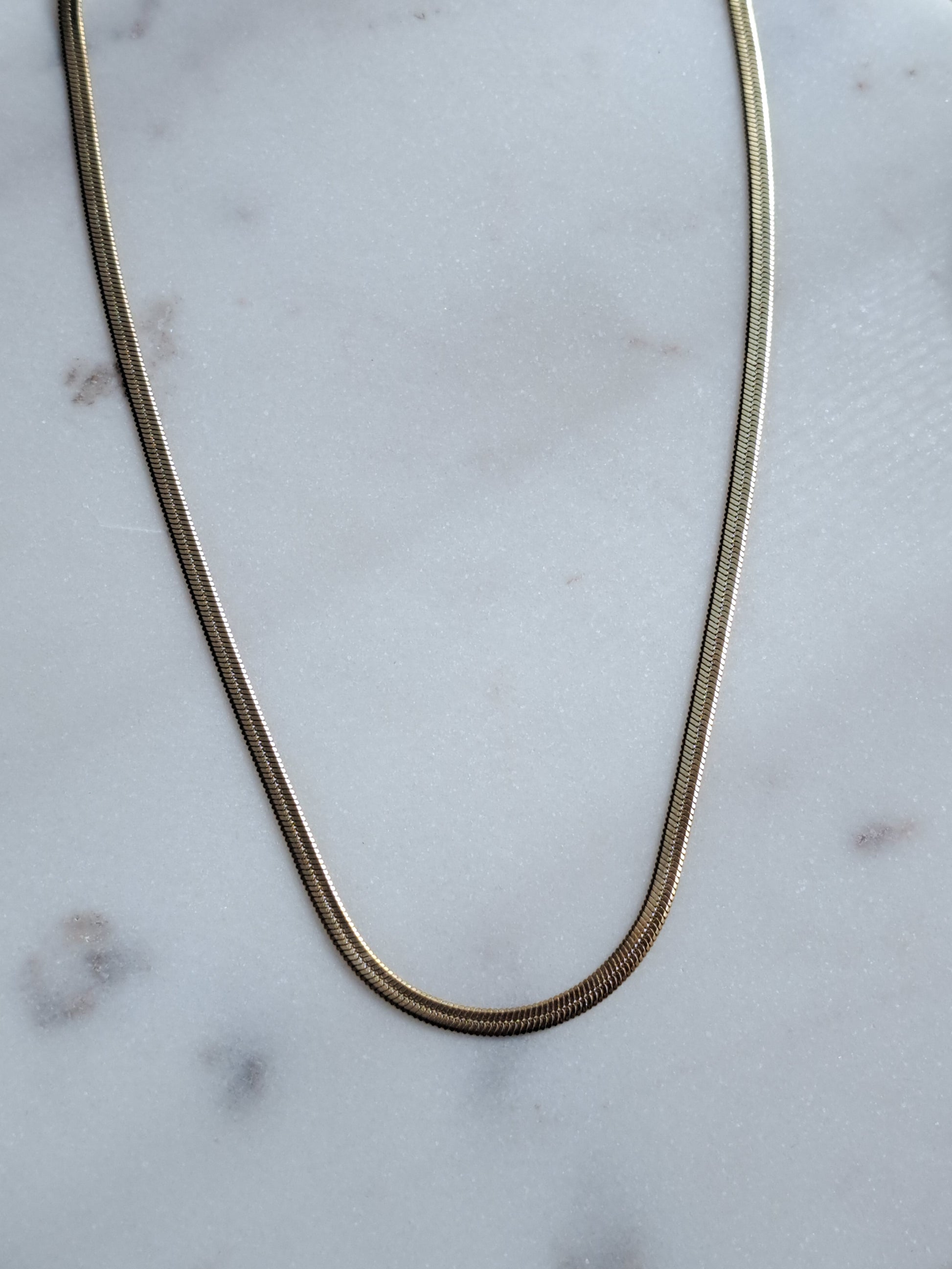 Sissy snake ketting - stainless steel - goud of zilver