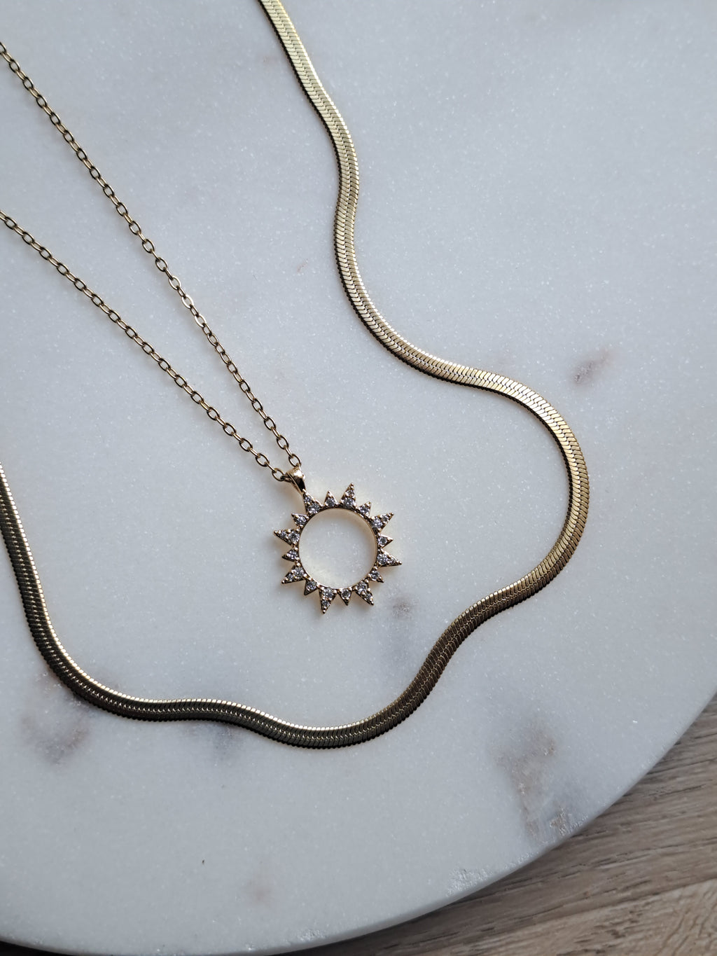 Sissy snake ketting - stainless steel - goud of zilver