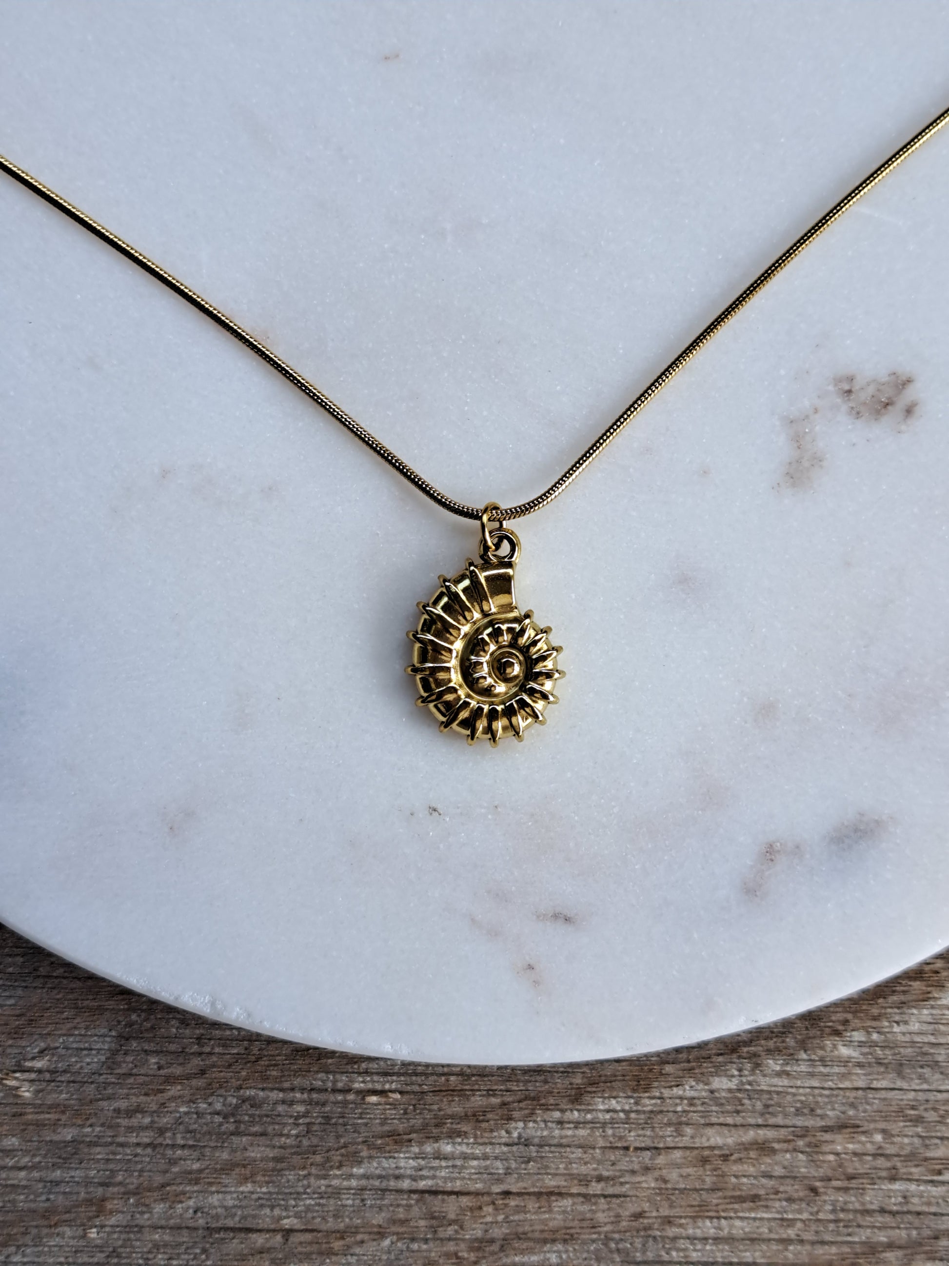 Sissy fossil ketting - stainless steel - goud