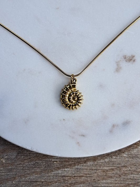 Sissy fossil ketting - stainless steel - goud