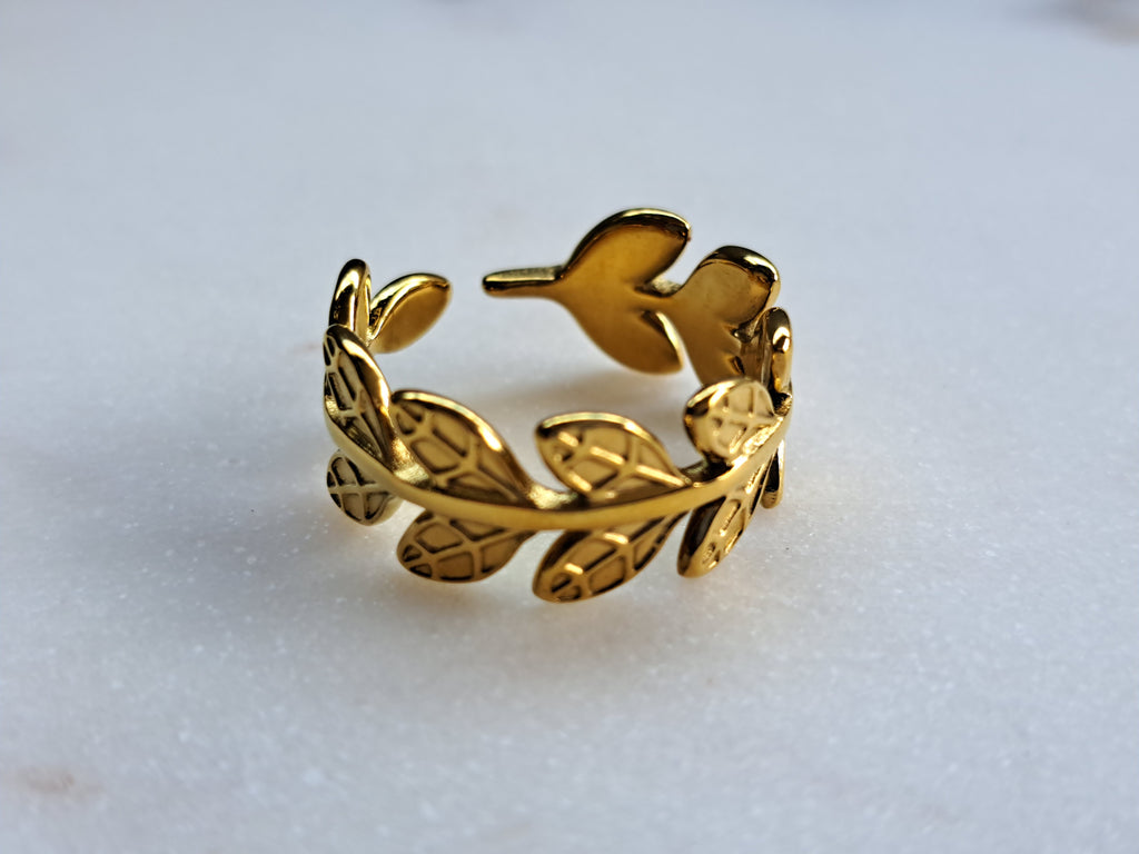 Sissy flow ring - stainless steel - goud