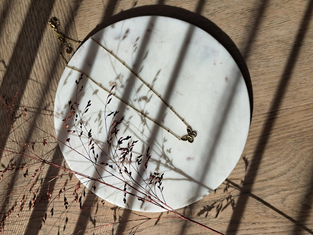 Sissy vlinderketting - stainless steel - goud