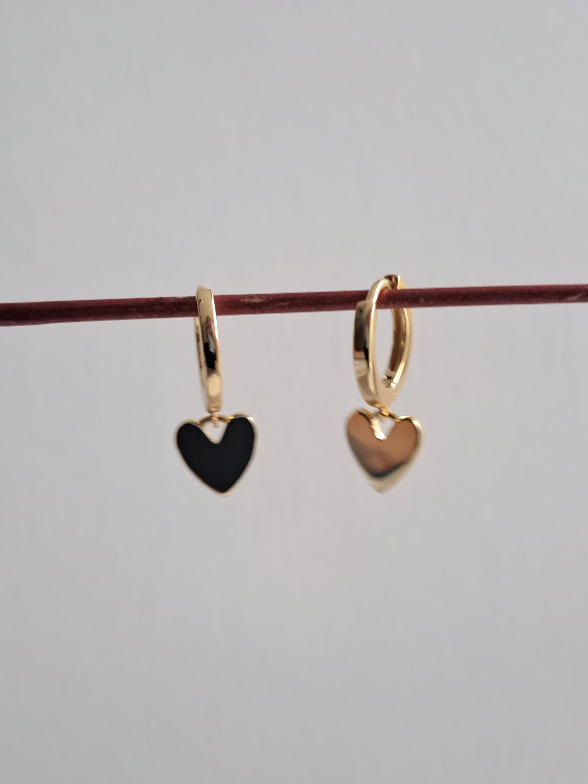 Sissy hartjes oorbellen - stainless steel - goud