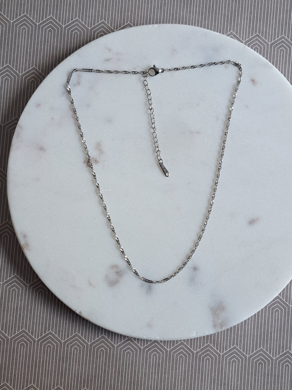 Sissy twist ketting - stainless steel - goud of zilver