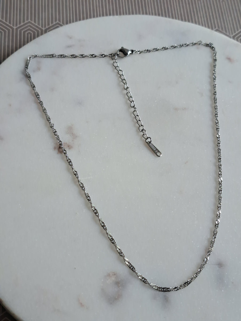 Sissy twist ketting - stainless steel - goud of zilver