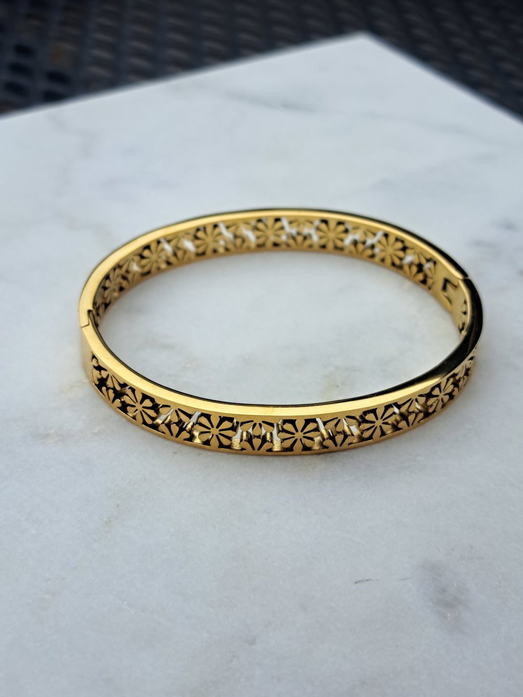 Sissy bloom armband - stainless steel - goud