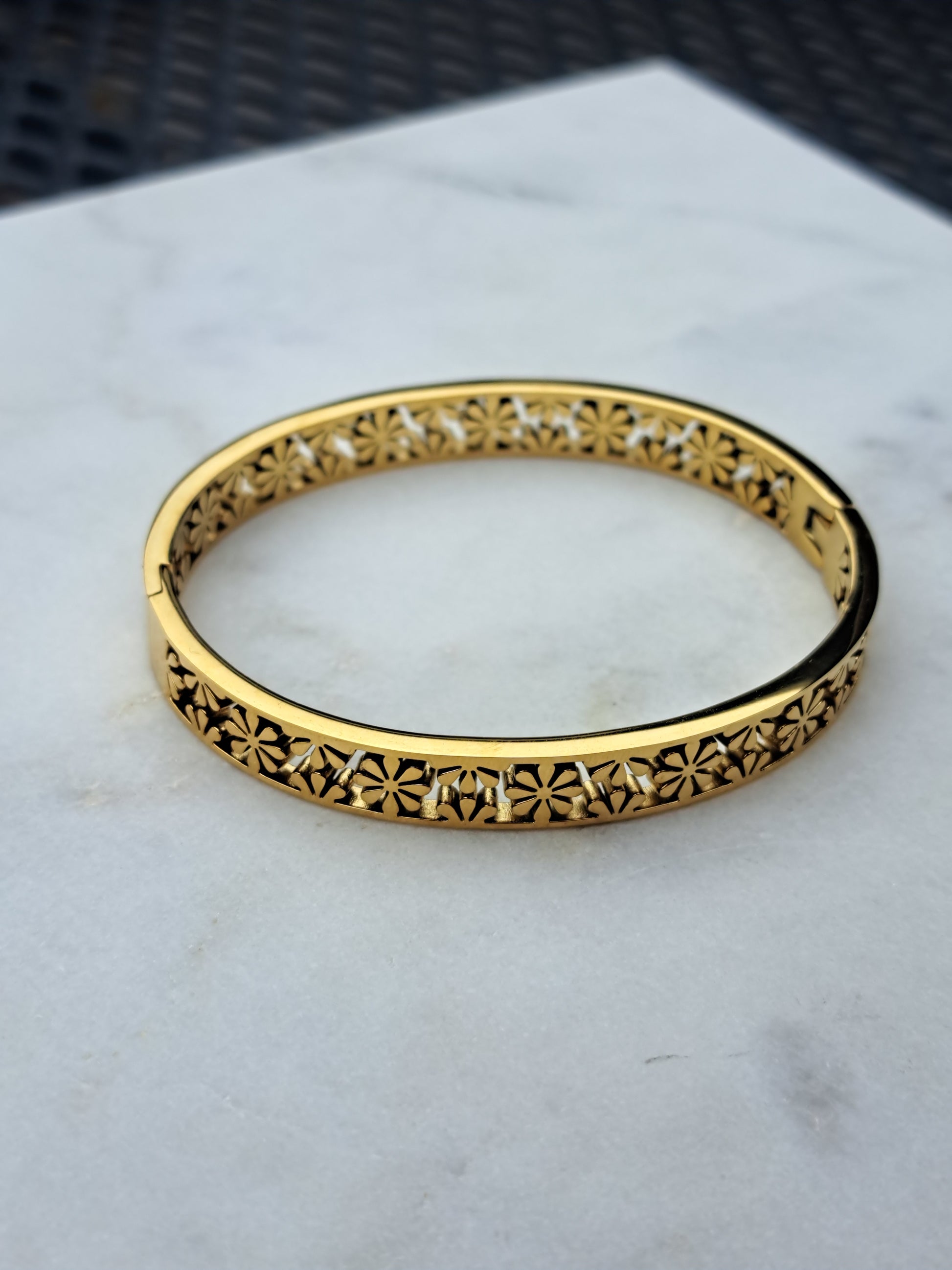 Sissy bloom armband - stainless steel - goud