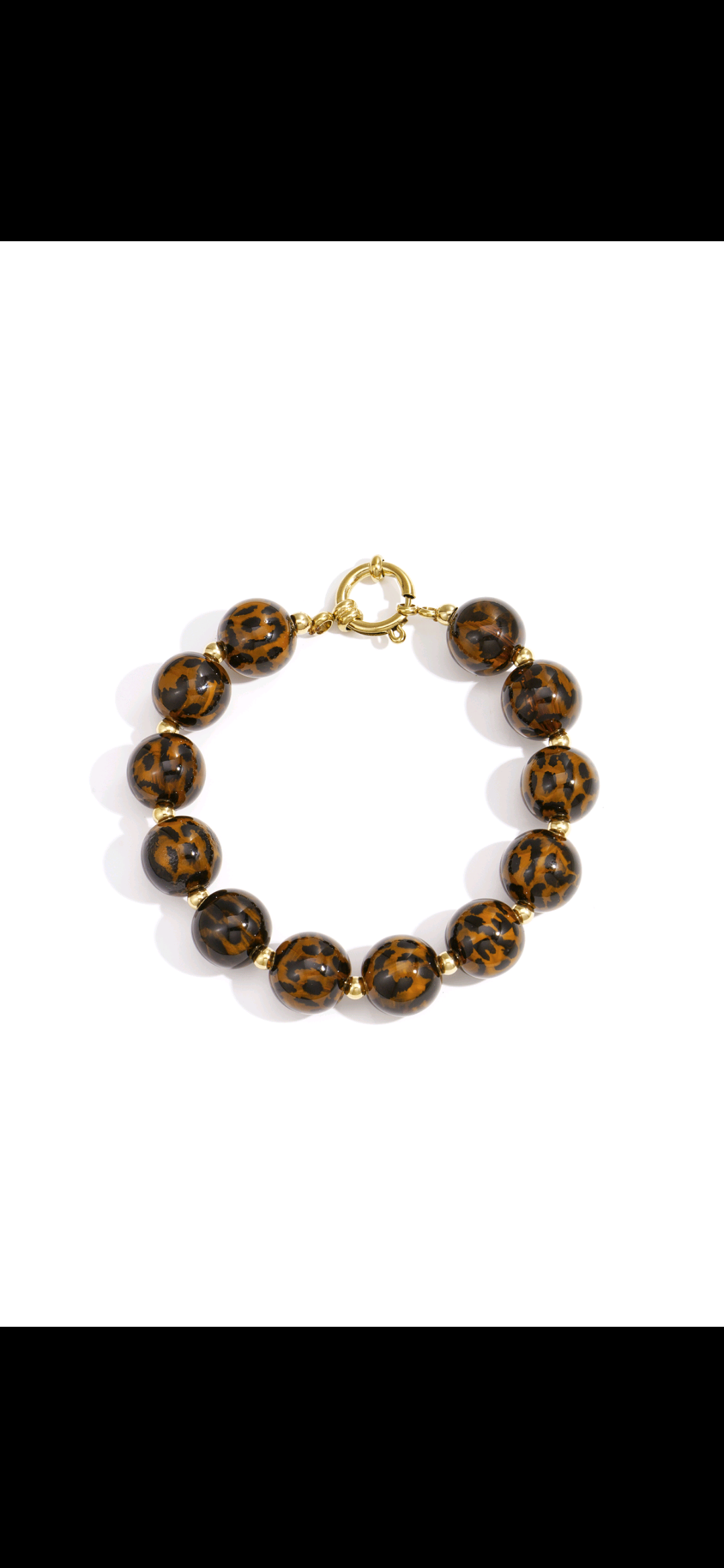 Bruine kralenarmband