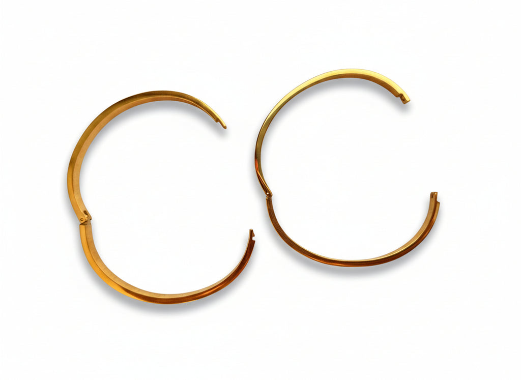 Sissy bangle set - stainless steel - goud