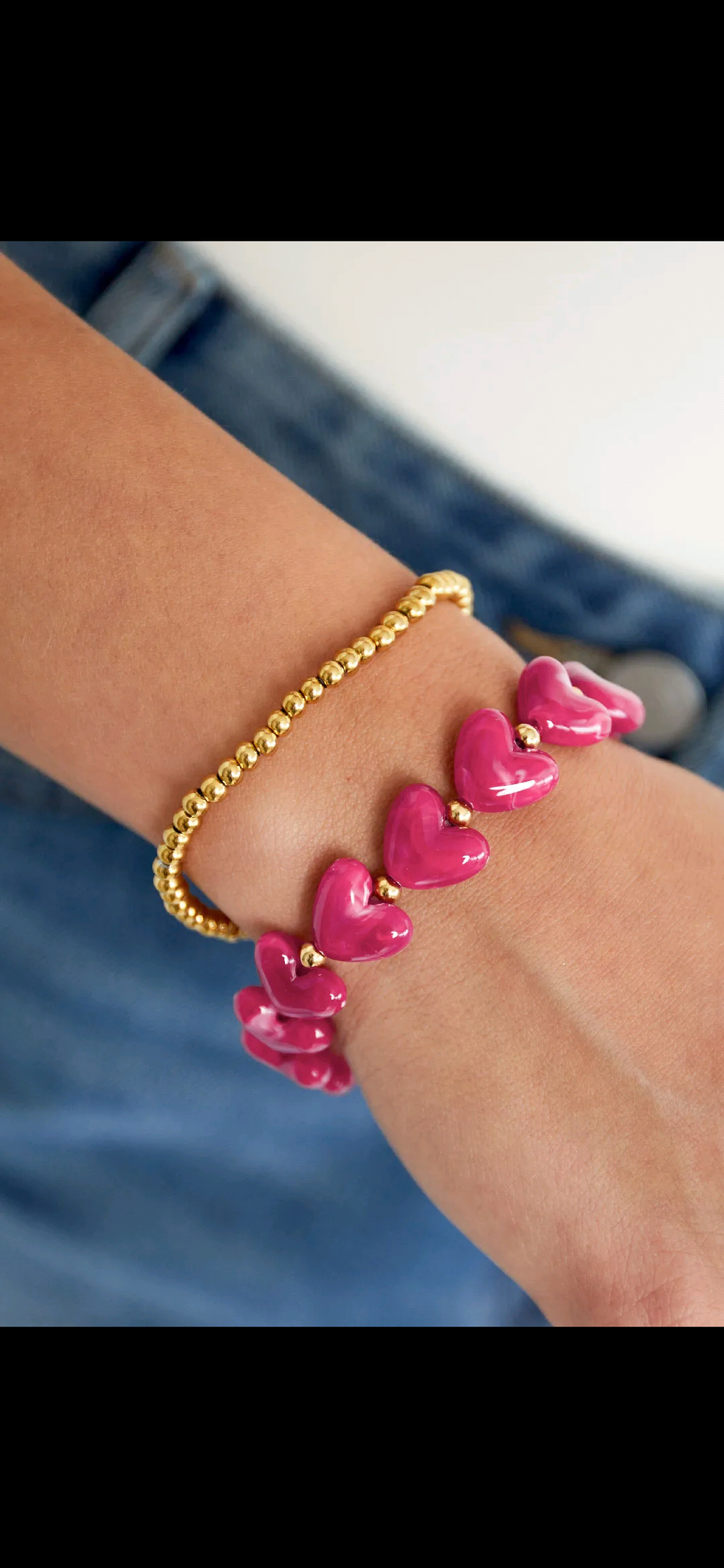 Colourbomb hartjes armband