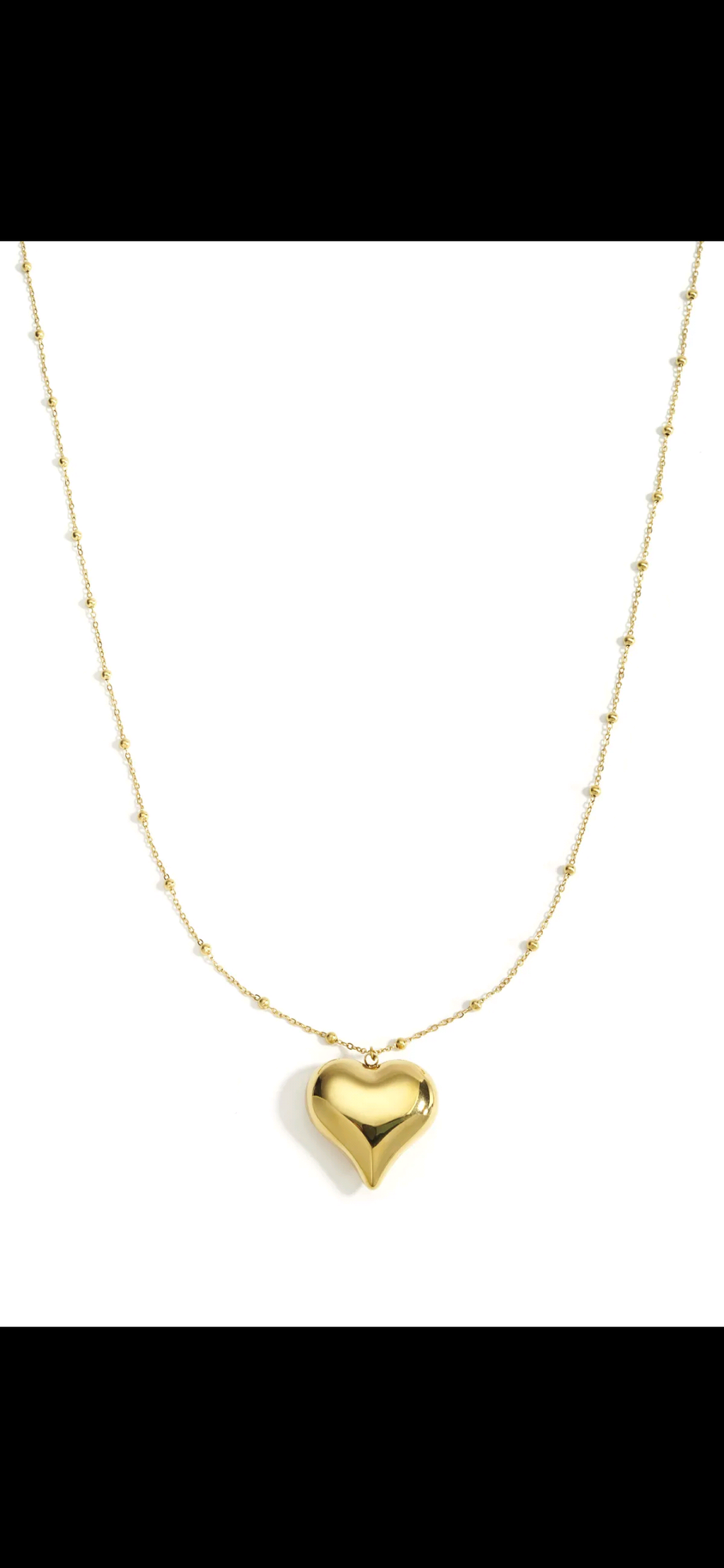 Lange ketting met hart