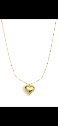 Lange ketting met hart