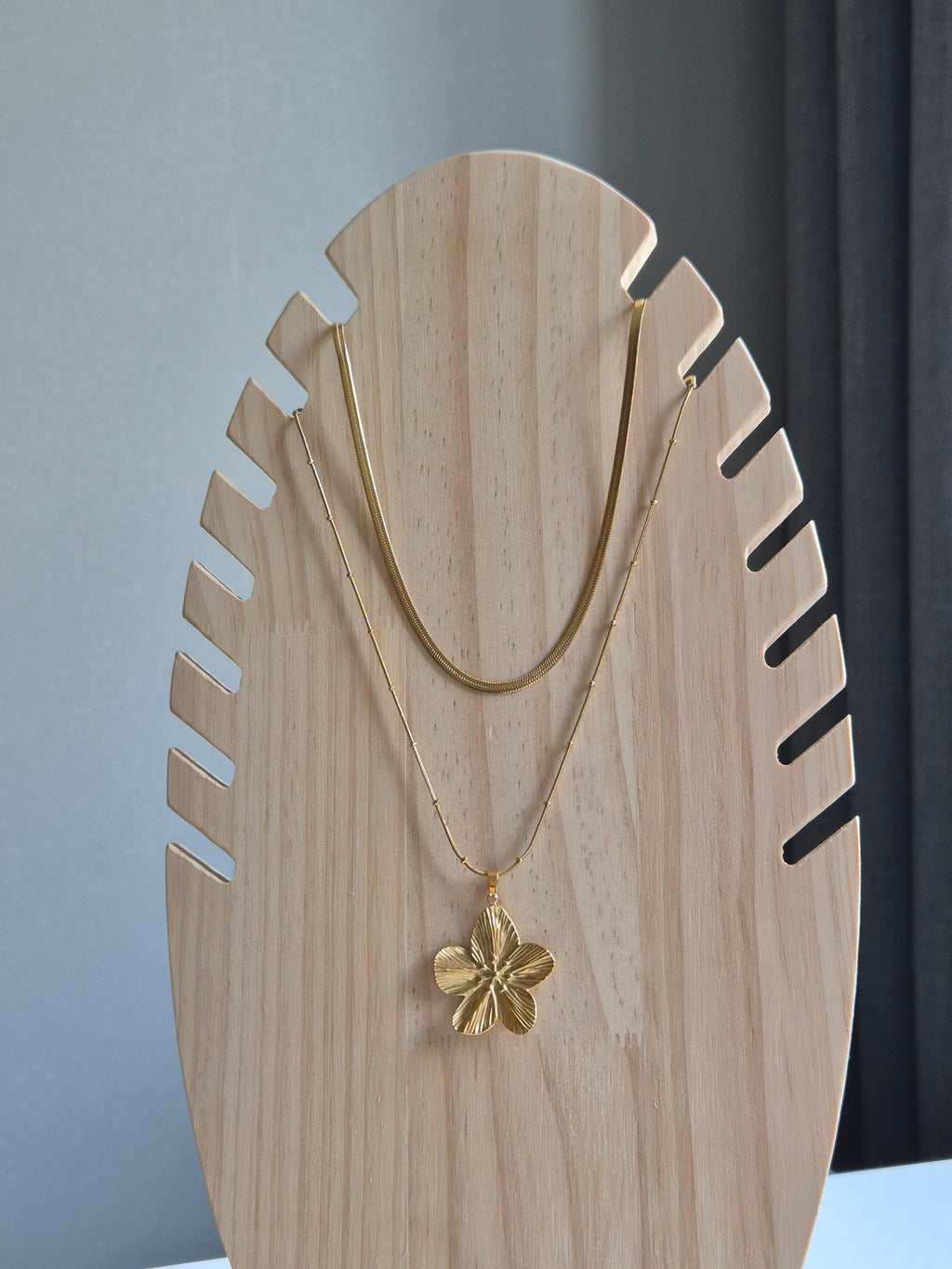 Sieraden bloom set - goudkleurig en stainless steel