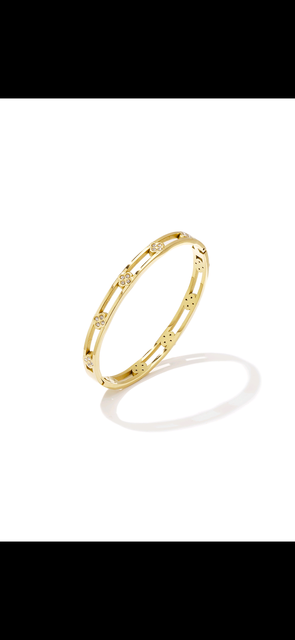 Klaver bangle - gold