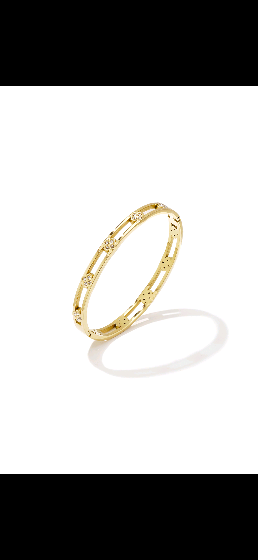 Klaver bangle - gold