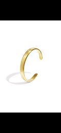 Brede matte bangle - gold